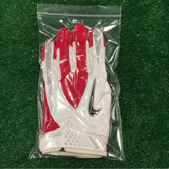 NEW NFL NIKE VAPOR JET CARBON WR FOOTBALL GLOVES - Picture 4 of 5